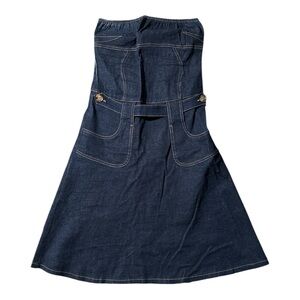 Strapless Denim Dress
